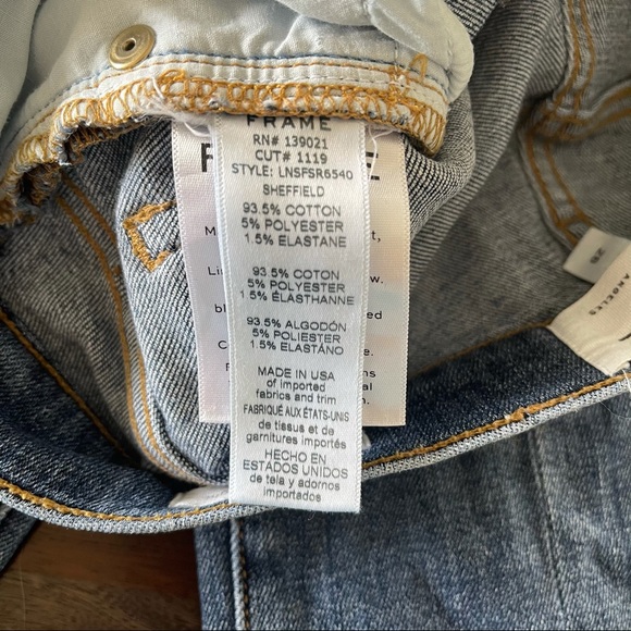 FRAME Le Nouveau Straight Front Split Raw hem 28 - Picture 13 of 15